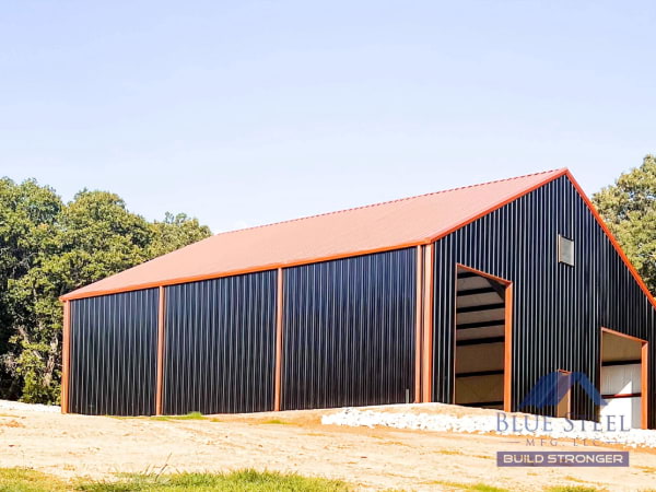 Blue Steel Manufacturing steel building