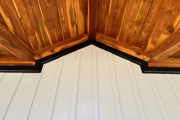 Blue Steel Manufacturing board and batten metal siding