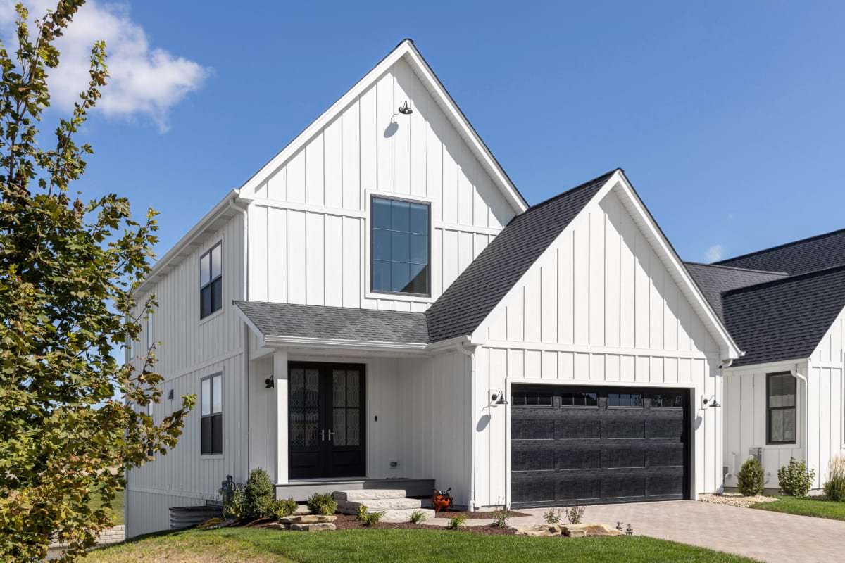 Blue Steel Manufacturing board and batten metal siding